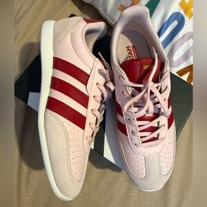 Adidas Women's Pink and Red Sneakers